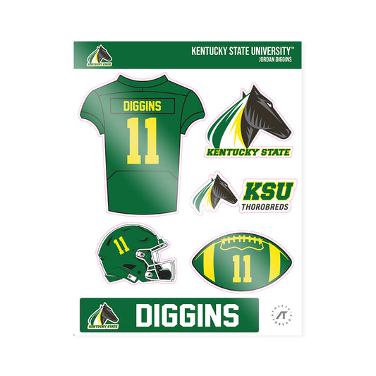 KYSU - NCAA Football : Jordan Diggins - Sticker Sheet-0