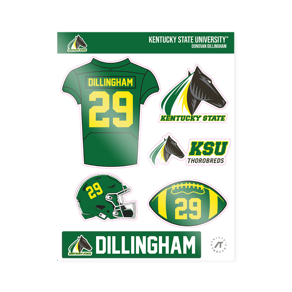 KYSU - NCAA Football : Donovan Dillingham - Sticker Sheet-0