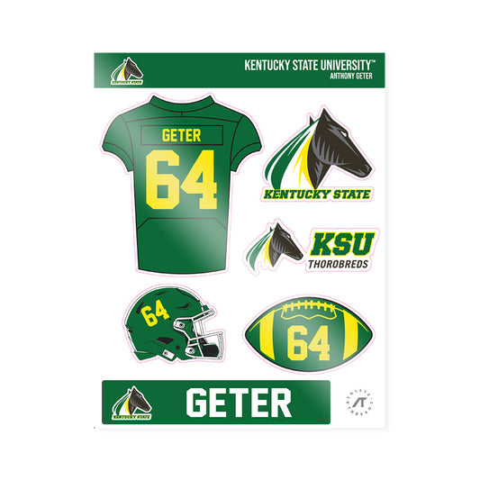 KYSU - NCAA Football : Anthony Geter - Sticker Sheet-0