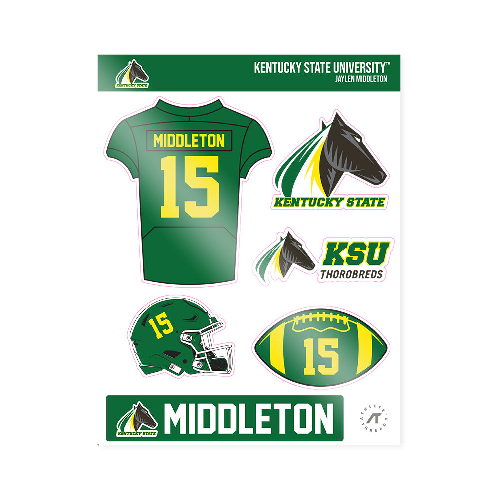KYSU - NCAA Football : Jaylen Middleton - Sticker Sheet-0