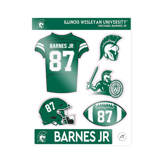  - NCAA Football : Michael Barnes Jr - Sticker Sheet-0