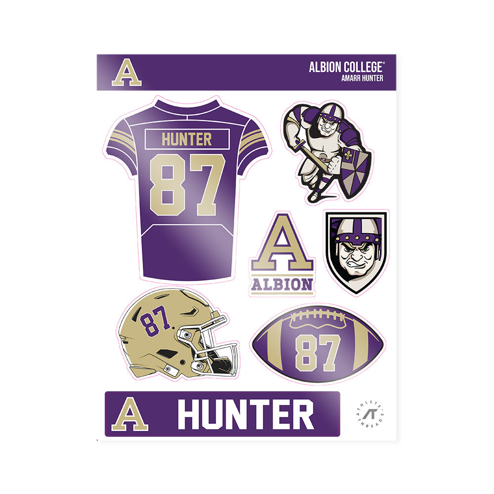 Albion - NCAA Football : Amarr Hunter - Sticker Sheet-0