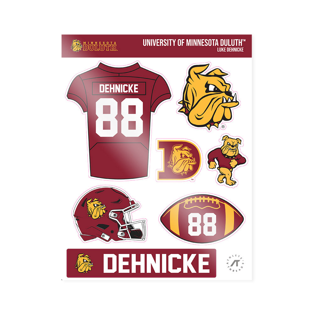 UMN Duluth - NCAA Football : Luke Dehnicke - Sticker Sheet-0