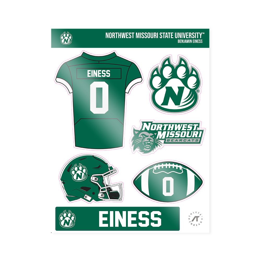 Northwest Missouri State - NCAA Football : Benjamin Einess - Sticker Sheet-0