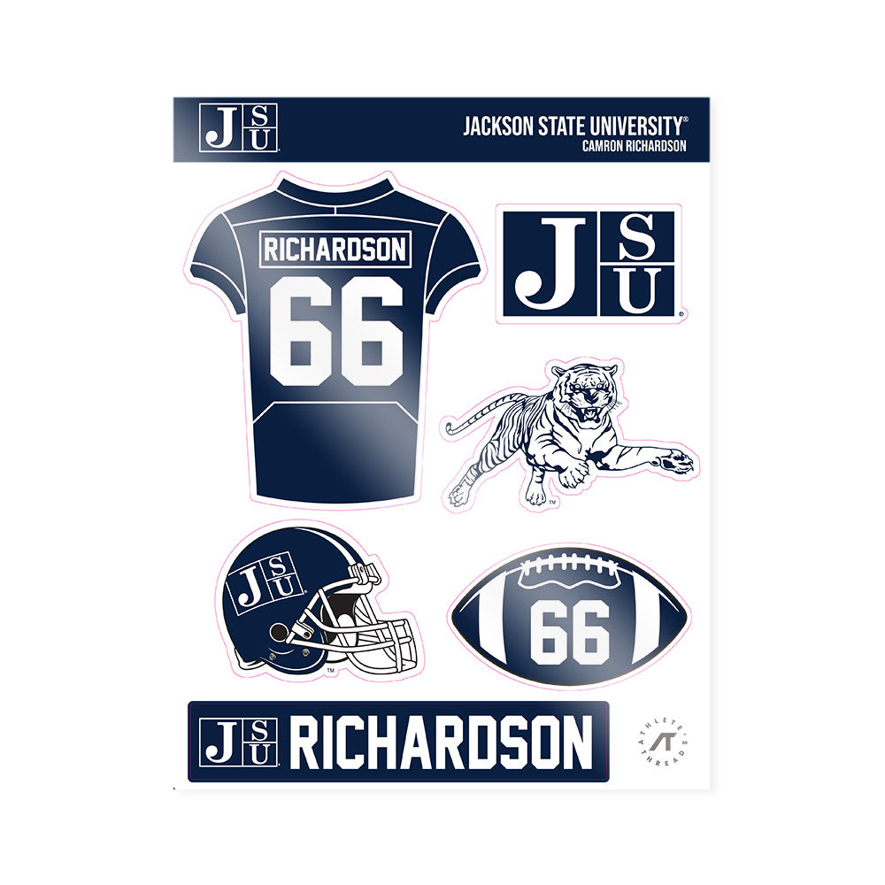 Jackson State - NCAA Football : Camron Richardson - Sticker Sheet-0