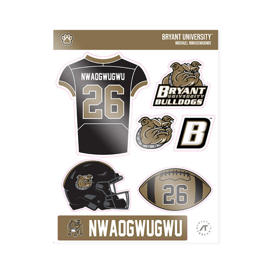 Bryant - NCAA Football : Michael Nwaogwugwu - Sticker Sheet-0