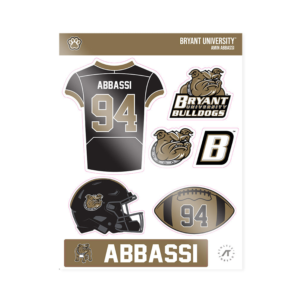 Bryant - NCAA Football : Amin Abbassi - Sticker Sheet-0