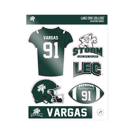 Lake Erie College - NCAA Football : Salvatore Vargas - Sticker Sheet-0