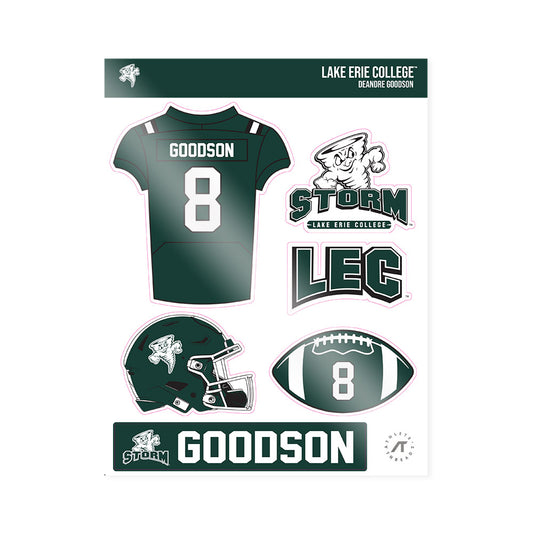 Lake Erie College - NCAA Football : DeAndre Goodson - Sticker Sheet-0