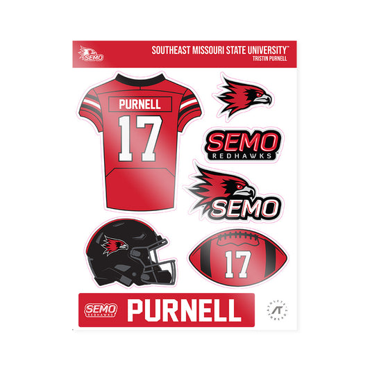 SEMO - NCAA Football : Tristin Purnell - Sticker Sheet-0