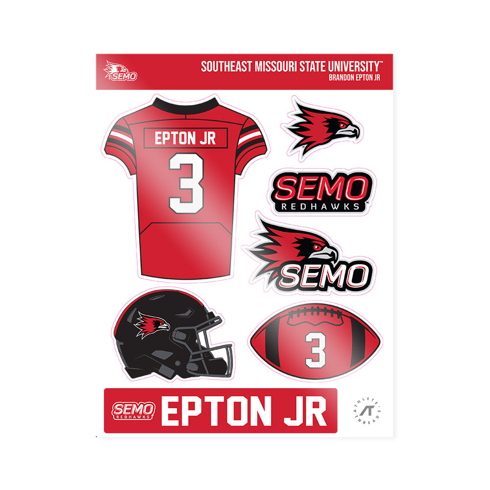 SEMO - NCAA Football : Brandon Epton Jr - Sticker Sheet-0
