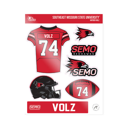 SEMO - NCAA Football : Hayden Volz - Sticker Sheet-0