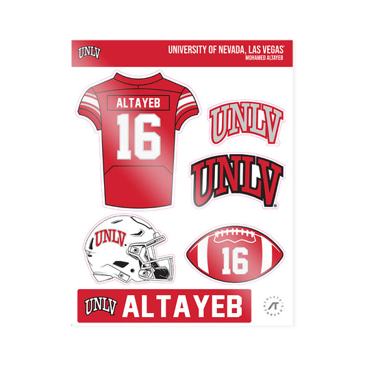 UNLV - NCAA Football : Mohamed Altayeb - Sticker Sheet-0
