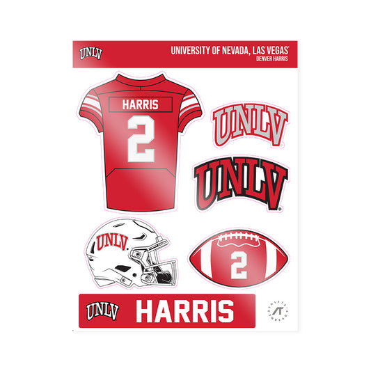 UNLV - NCAA Football : Denver Harris - Sticker Sheet-0