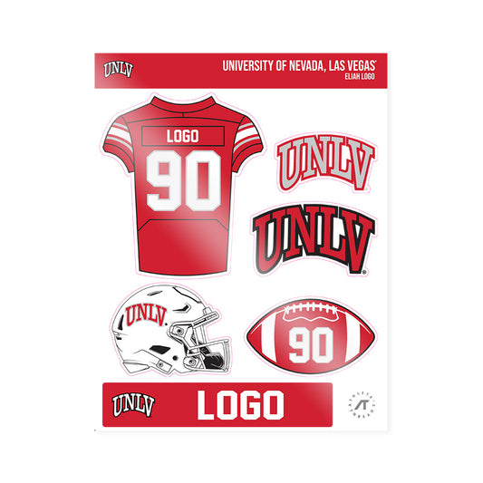 UNLV - NCAA Football : Eliah Logo - Sticker Sheet-0