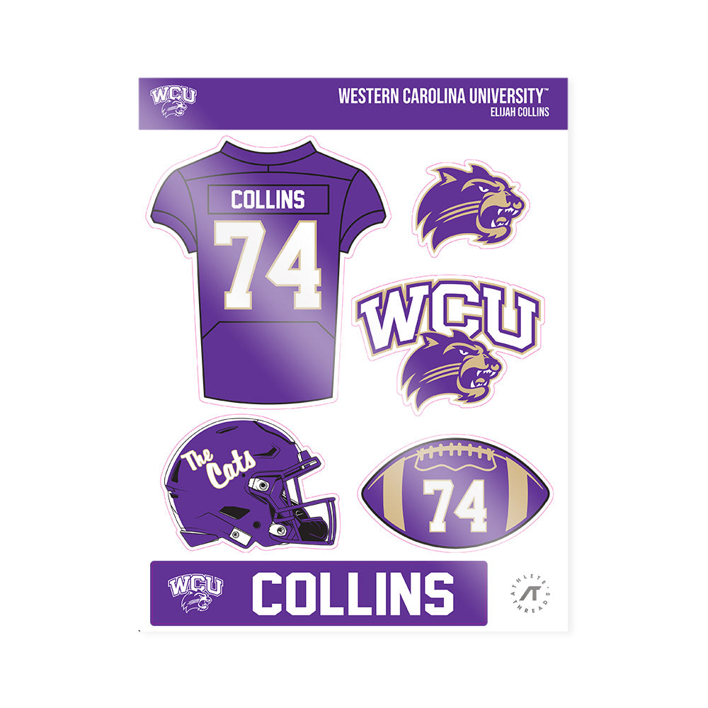 Western Carolina - NCAA Football : Elijah Collins - Sticker Sheet-0