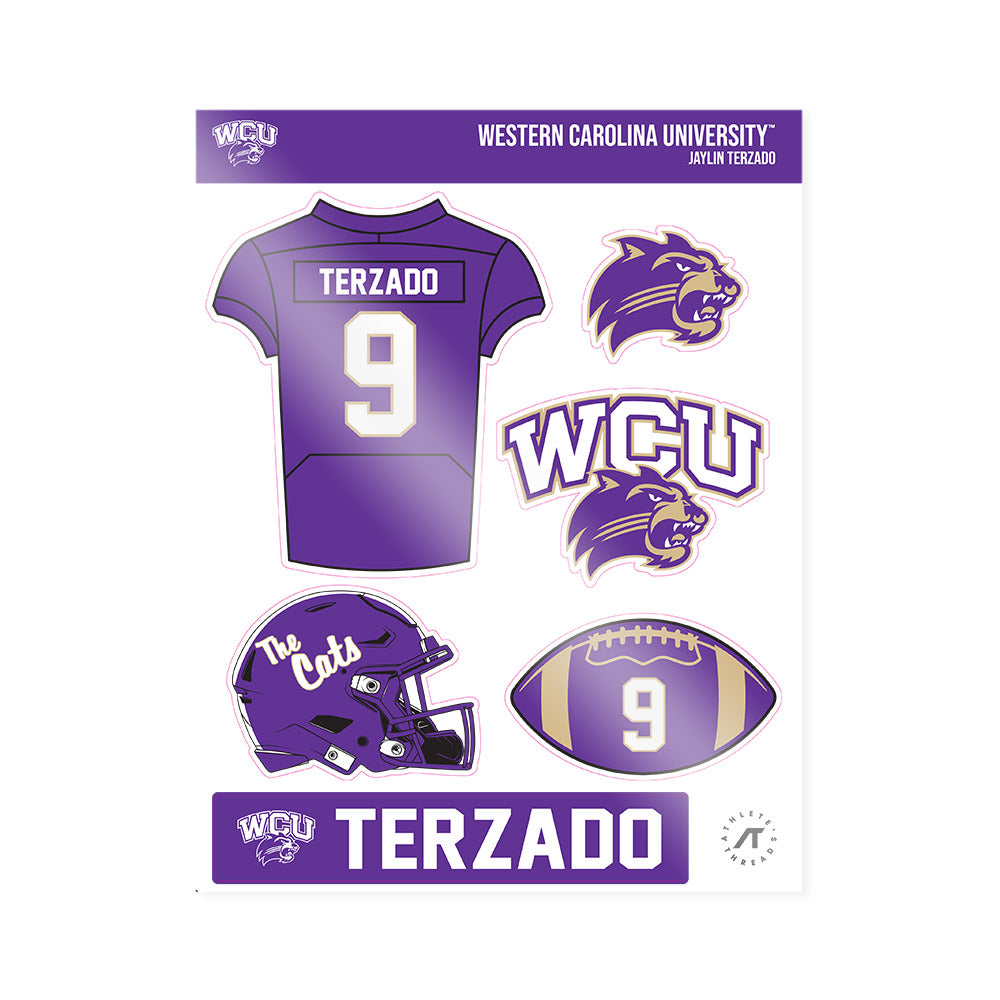 Western Carolina - NCAA Football : Jaylin Terzado - Sticker Sheet-0
