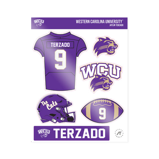 Western Carolina - NCAA Football : Jaylin Terzado - Sticker Sheet-0