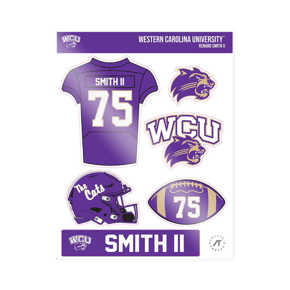 Western Carolina - NCAA Football : Renard Smith II - Sticker Sheet-0