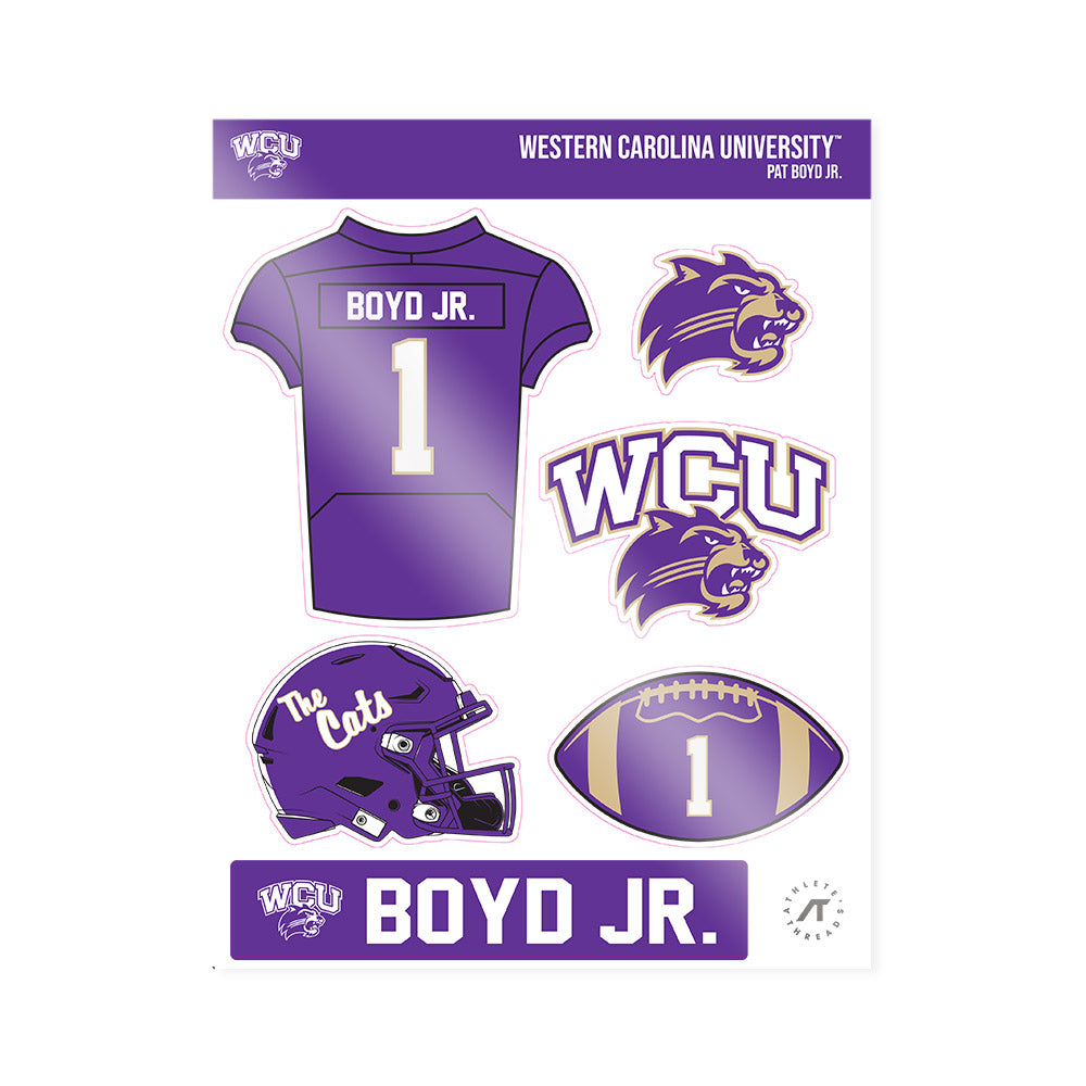 Western Carolina - NCAA Football : Pat Boyd Jr. - Sticker Sheet-0