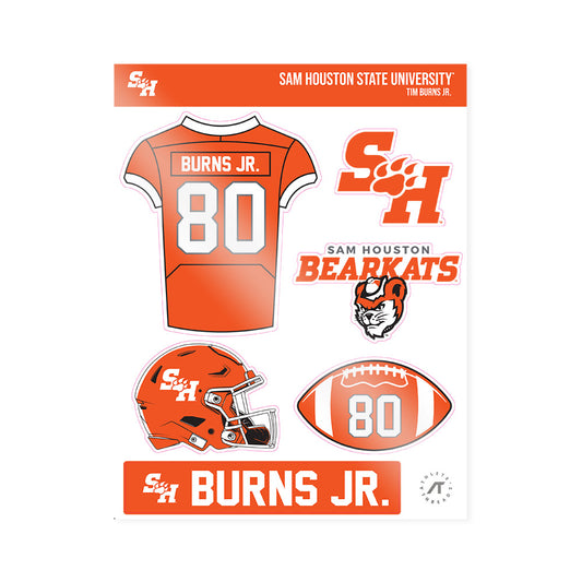 SHSU - NCAA Football : Tim Burns Jr. - Sticker Sheet-0