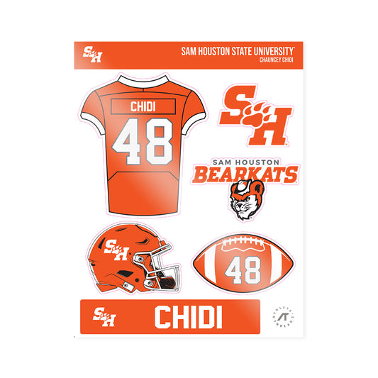 SHSU - NCAA Football : Chauncey Chidi - Sticker Sheet-0