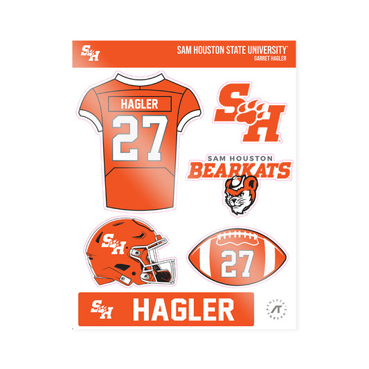 SHSU - NCAA Football : Garret Hagler - Sticker Sheet-0