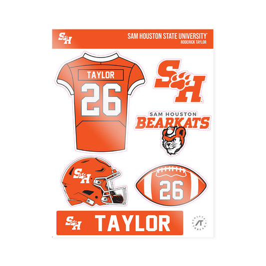 SHSU - NCAA Football : Roderick Taylor - Sticker Sheet-0