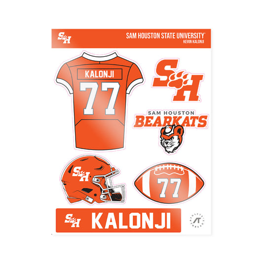 SHSU - NCAA Football : Kevin Kalonji - Sticker Sheet-0