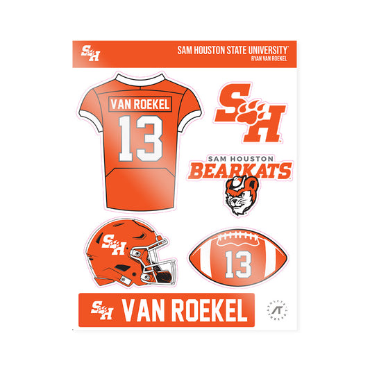 SHSU - NCAA Football : Ryan Van Roekel - Sticker Sheet-0