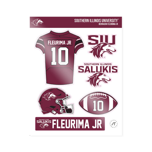 SIU Carbondale - NCAA Football : Bernadin Fleurima Jr - Sticker Sheet-0