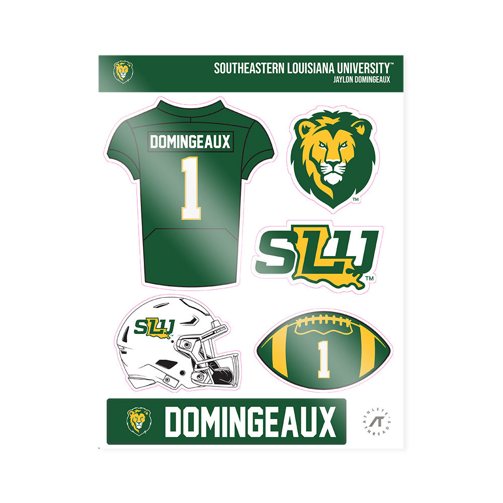 SELU - NCAA Football : Jaylon Domingeaux - Sticker Sheet-0