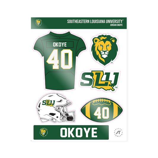 SELU - NCAA Football : Jordan Okoye - Sticker Sheet-0