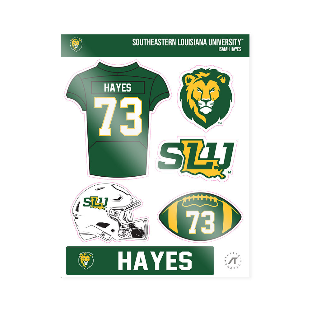 SELU - NCAA Football : Isaiah Hayes - Sticker Sheet-0