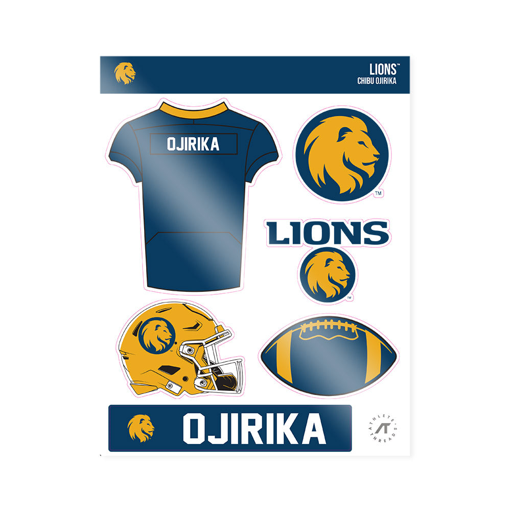 Texas A&M Commerce - NCAA Football : Chibu Ojirika - Sticker Sheet-0