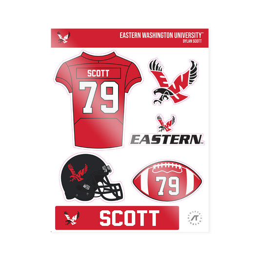 Eastern Washington - NCAA Football : Dylan Scott - Sticker Sheet-0