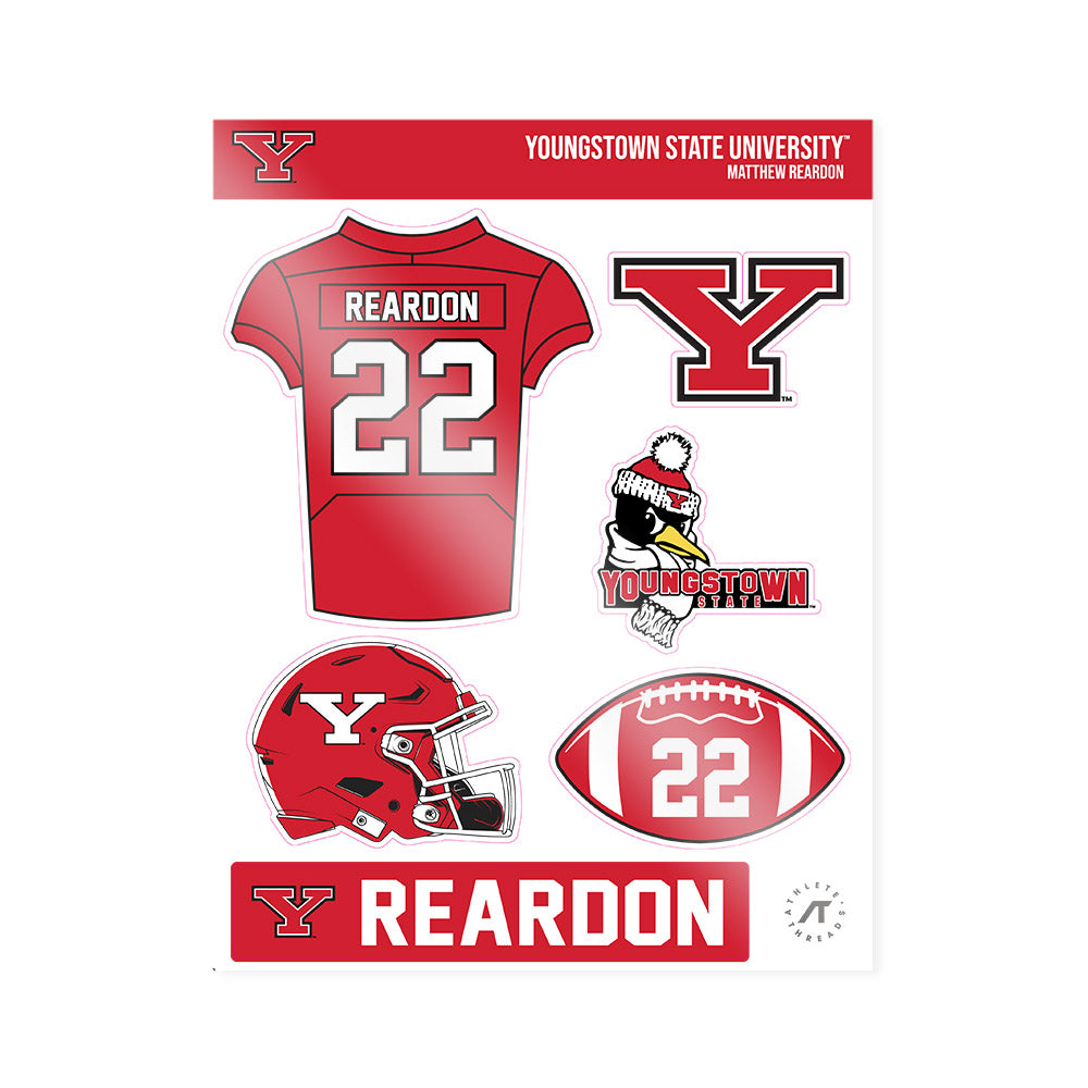 Youngstown State - NCAA Football : Matthew Reardon - Sticker Sheet-0
