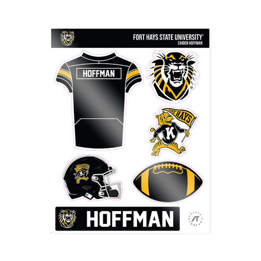 FHSU - NCAA Football : Caiden Hoffman - Sticker Sheet-0