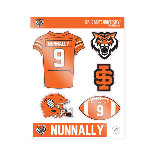 Idaho State - NCAA Football : Tsion Nunnally - Sticker Sheet-0