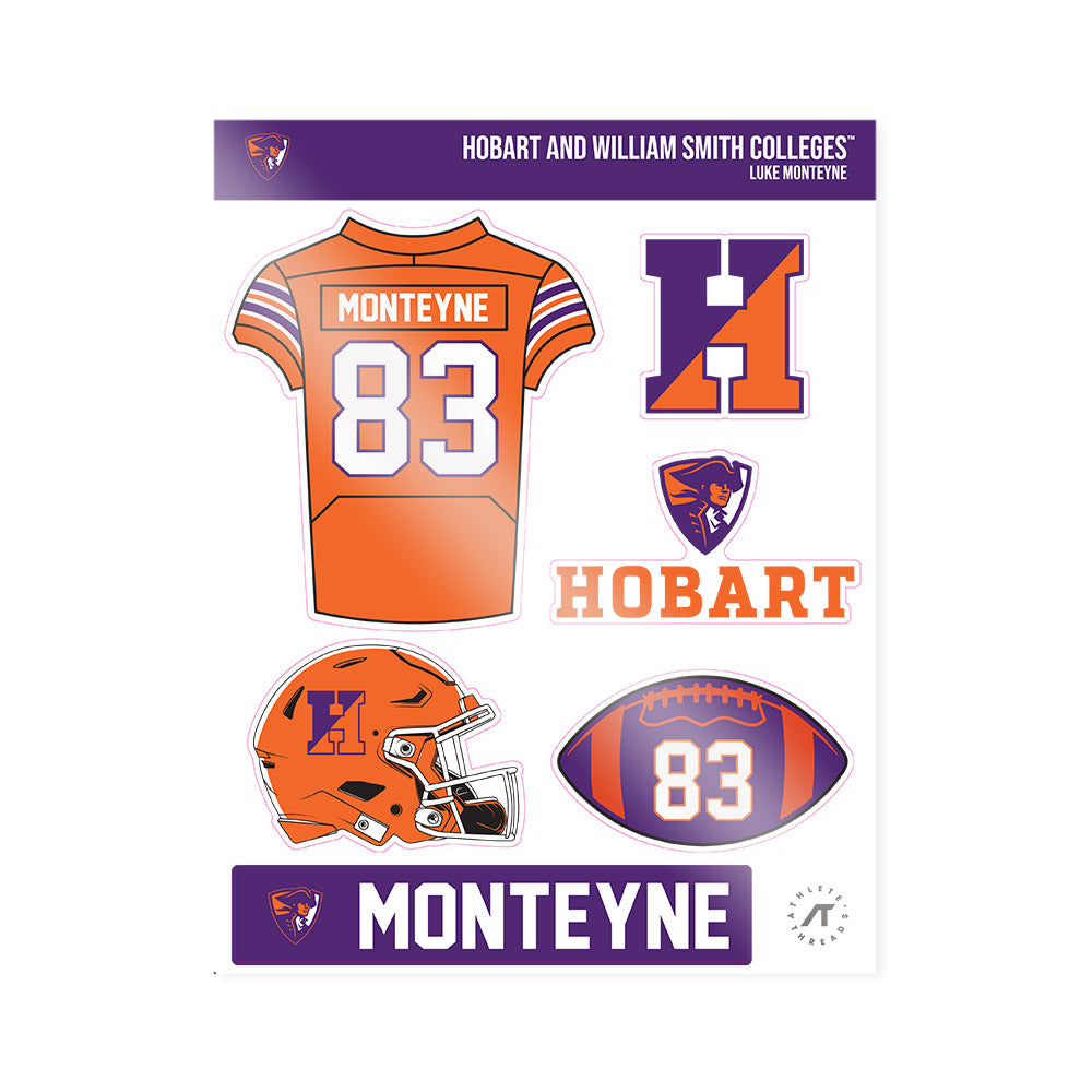 HWS - NCAA Football : Luke Monteyne - Sticker Sheet-0