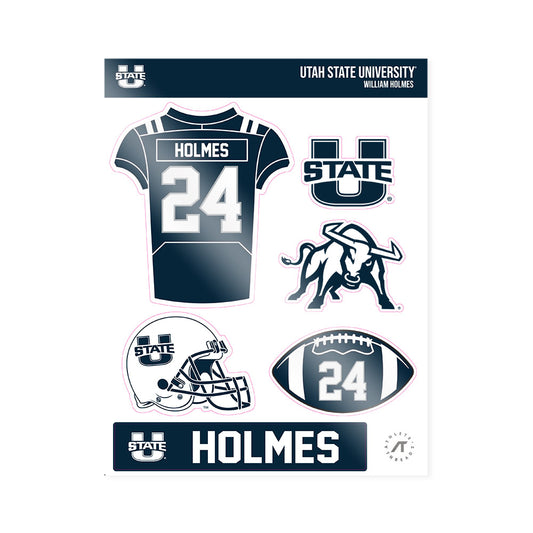 Utah State - NCAA Football : William Holmes - Sticker Sheet-0