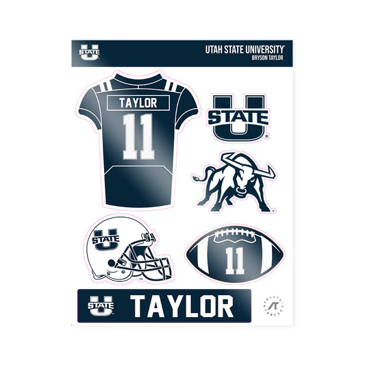 Utah State - NCAA Football : Bryson Taylor - Sticker Sheet-0