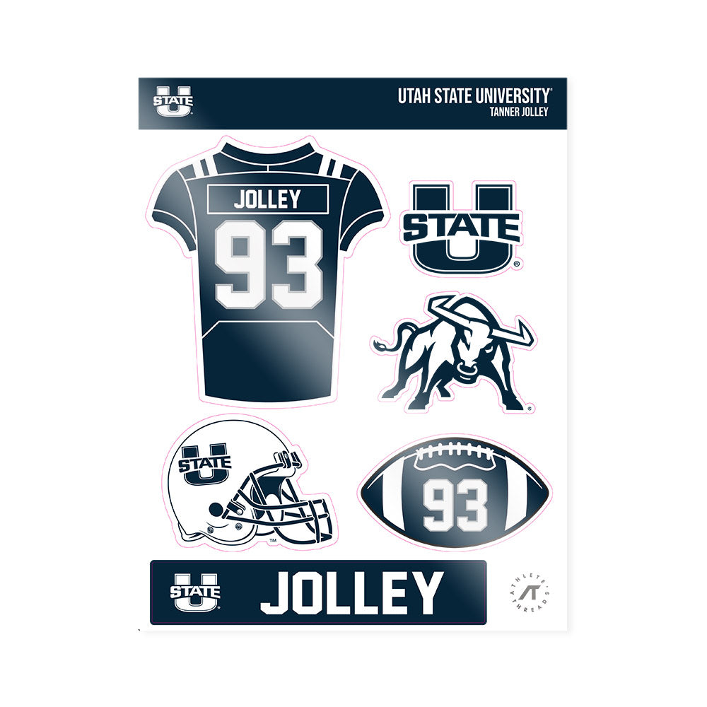 Utah State - NCAA Football : Tanner Jolley - Sticker Sheet-0