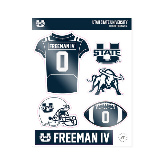 Utah State - NCAA Football : Robert Freeman IV - Sticker Sheet-0
