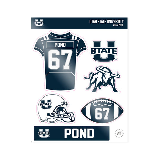 Utah State - NCAA Football : Adam Pond - Sticker Sheet-0
