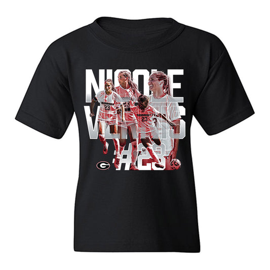 Georgia - NCAA Women's Soccer : Nicole Vernis - Player Collage Youth T-Shirt-0