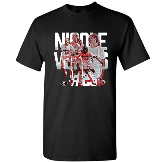 Georgia - NCAA Women's Soccer : Nicole Vernis - Player Collage T-Shirt-0