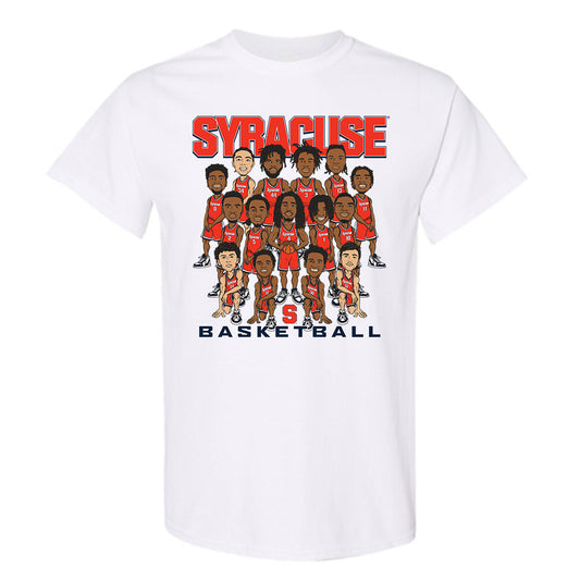 Syracuse - NCAA Men's Basketball : - Team Caricature T-Shirt-0