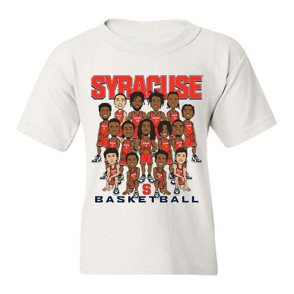 Syracuse - NCAA Men's Basketball : - Team Caricature Youth T-Shirt-0
