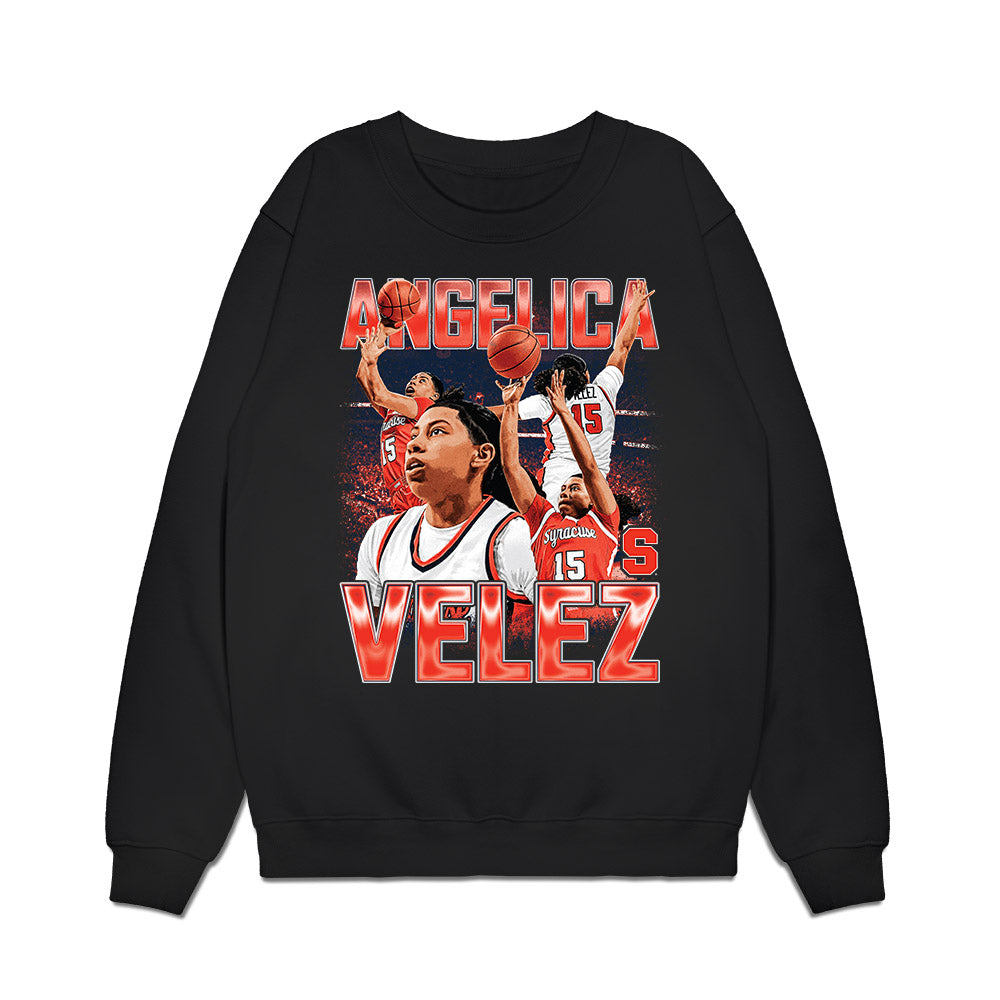 Syracuse - NCAA Women's Basketball : Angelica Velez - Premium Crewneck Sweatshirt-0